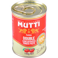 Mutti Double Concentrated Tomato Paste (Doppio Concentrato), 4.94 Oz. Can | 1 Pack | Italys #1 Brand Of Tomatoes | Canned Tomatoes | Vegan Friendly & Gluten Free | No Additives Or  Preservatives