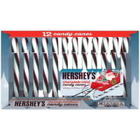 Hershey's Candy Canes - Chocolate Mint - 12 Count