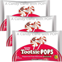 Peppermint Candy Cane Tootsie Pops (Pack Of 3)