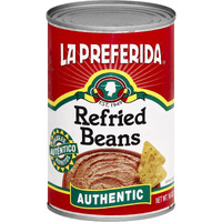 La Preferida Authentic Refried Pinto Beans - Homemade Taste Of Traditional Creamy Frijoles Refritos. 4 Simple Ingredient, 16 Oz (Pack Of 24)