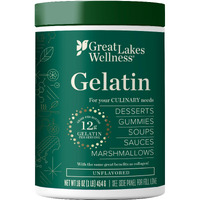 Great Lakes Wellness Beef Gelatin Powder For Culinary Needs - Perfect For Gummies, Marshmallows, Desserts And More - Unflavored - Grass-Fed, Kosher, Keto, Non-Gmo 16 Oz