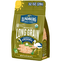 Lundberg Regenerative Organic Brown Rice Long Grain, Kosher, Usda Certified Organic, Gluten Free & Non-Gmo, 32 Ounce (Pack Of 1)