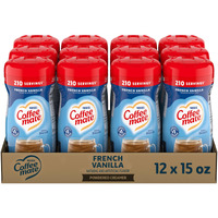 Nestle Coffee Mate Coffee Creamer, French Vanilla, Non Dairy Powder Creamer, 15 Oz Canister (Pack Of 12)