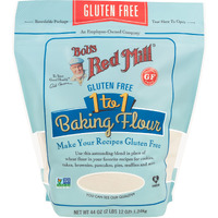 Bob's Red Mill Gluten Free 1 To 1 Baking Flour, 44Oz (Pack Of 1) - Non Gmo, Vegan, Kosher