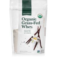 Natural Force Grass Fed Organic Whey Protein Powder - Non Gmo Verified, Humane Certified & Lab Tested For Toxins - Real Vanilla Flavor - Keto Friendly, Low Carb, And Kosher - 16 Ounce A2 Protein