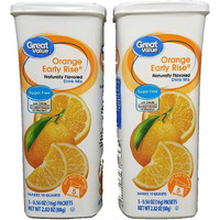Great Value Orange Early Rise Drink Mix, 5 Count (Pack Of 2)
