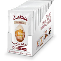 Justin's Gluten-Free Vanilla Almond Butter 1.15 Oz Squeeze Pack, (Pack Of 10)