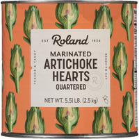 Roland Foods Marinated Quartered Artichoke Hearts, Specialty Imported Food, 5 Lb 8 Oz Can