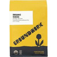 Groundwork Venice Blend Whole Bean Coffee Dark Roast - Certified Organic Signature Blend Whole Coffee Beans - 12Oz Bag (Pack Of 1)