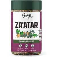 Pereg Za'Atar, Mixed Spice Seasoning (4.25 Oz), Middle Eastern Inspired Zahtar Spices, Non-Gmo, No Msg, Gluten Free, All Natural Seasoning, For Pizza, Salad, Hummus, & Chicken