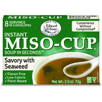 Edward & Sons Seaweed Miso Cup Instant Soup, 2.5 Oz