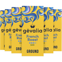 Gevalia French Roast Dark Roast Ground Coffee (12 Oz Bags, Pack Of 6)