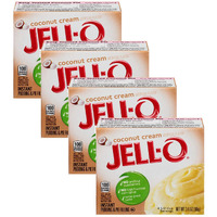 Jell-O Instant Pudding & Pie Filling, Coconut Cream, 3.4-Ounce Boxes (Pack Of 4)
