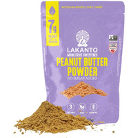 Lakanto Peanut Butter Powder - Sweetened With Monk Fruit Sweetener, 7G Protein, Powdered Pb From Roasted Peanuts, 3G Net Carbs, Keto, Vegan, Gluten Free, Smoothies, Sauces, Baking (8.5 Oz)