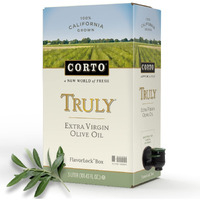 Corto Truly | 100% Extra Virgin Olive Oil | Floral Notes | Cold Extracted In State-Of-The-Art Mill | Straight From Official Corto Olive Groves & Oil Producer | Oxygen-Free, Light Free Flavorlock Box