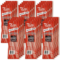 Primal Spirit Vegan Jerky Shiitake Mushroom    - Classic Flavor    - Hot & Spicy-Sweet & Savory, 10 G. Plant Based Protein, Certified Non-Gmo, No Preservatives, Sports Friendly Packaging (24 Pack, 1 Oz)
