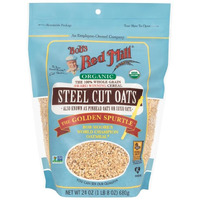 Bob's Red Mill Organic Steel Cut Oats, 24Oz (Pack Of 1) - Non Gmo, Whole Grain, Vegan, Kosher