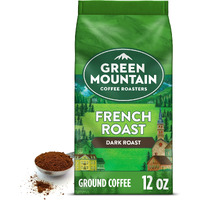 Green Mountain Coffee Roasters, French Roast, Ground Coffee, Dark Roast, Bagged 12Oz.