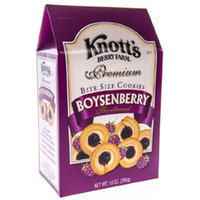 Knott's Berry Farm Premium Bite Size Cookies, Boysenberry Shortbread, 10 Oz Box (Pack Of 3)