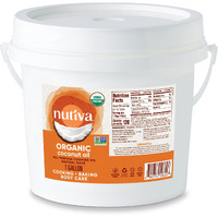 Nutiva Organic Steam Refined Oil, Coconut, 128 Fl Oz