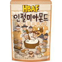 [Official Gilim Hbaf] Korean Injeolmi Rice Cake Chocolate Almonds Nut Protein Snack | After-School, Work, Travel Camping Party Sweet Savory Snack | Pre-Workout Snack | Korean Souvenir (Injeolmi, 1X120G)