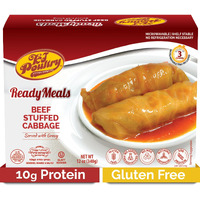 Kj Poultry Kosher Ready Meals - Beef Stuffed Cabbage Rolls, Mre Meat Meals Ready To Eat, Gluten Free (1 Pack) Prepared Entree Fully Cooked, Shelf Stable Microwave Dinner Travel Military Camping