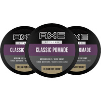 Axe Hair Pomade For Men For A Clean Cut Look Classic Easy To Use Styling Hair Product 2.64 Oz, 3 Count