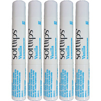 Softlips Lip Balm Protectant Spf 20, Vanilla (Pack Of 5)