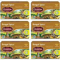 Celestial Seasonings Herbal Tea, Bengal Spice, Caffeine Free, 20 Tea Bags (Pack Of 6)
