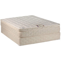 Dream Solutions Usa Tomorrow\'s Dream Inner Spring Eurotop (Pillow Top) Queen Size (60\"X80\"X10\") Mattress And Box Spring Set - Medium Soft, Fully Assembled, Good For Your Back, Orthopedic
