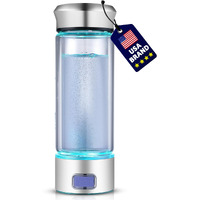 Levelupway - 2025 Glass Hydrogen Water Bottle Generator With Spe Pem Technology (350Ml)