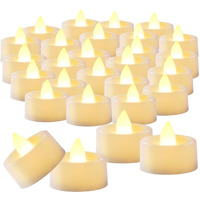 Beichi 100-Pack Flameless Led Tea Light Candles Bulk, Battery Operated Votive Tealight Candles, Electric Fake Tea Candles For Holiday, Wedding, Party