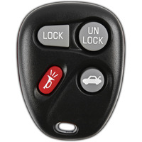 Keylessoption Key Fob Replacement For 2001 2002 2003 2004 2005 Chevrolet Chevy Impala Monte Carlo Pontiac Grand Prix Remote, 4-Button 10443537, Locksmith Required