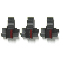 (3 Pack) Compumatic Compatible/Replacement Calculator Ink Roller, Black/Red Ir-40T, For Casio Hr-300Rc Hr-200Rc Hr-170Rc Hr-150Rc Hr-100Rc Hr-100Tm Hr-150Tm And More