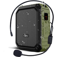 Voice Amplifier For Teachers, Portable Speaker With Wired Microphone, Personal Pa System And Megaphone, 18W, 4400Mah, Feature Bluetooth, Record, Waterproof, For Teaching, Speech Tour Guide M800