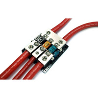 Knukonceptz Bassik High Current 3 Way 0 Gauge Fuse Distribution Block - 120 Amp