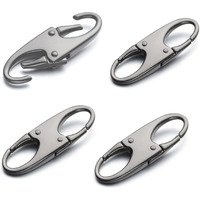 Zpsolution Double Small Carabiner Clips - Zipper Clip Theft Deterrent - Holding The Zipper Closed - Zipper Pull Replacement