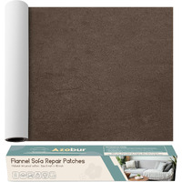 Azobur Sofa Fabric Repair Patch, Oversized Microfiber Patch,Self Adhesive Fabric Sofa Patch Repair Fabric,Super Cost-Effective Combination (Dark Brown)