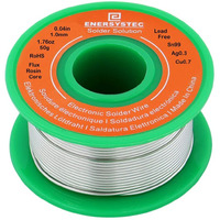 Solder Wire Lead Free Rosin Core Flux 1.0Mm Electronics Soldering Diameter 0.04In No Lead 1.76Oz 50G Sn99 Ag0.3 Cu0.7 Flow Rohs Electrical Solder Wire Electric Repair Unlead