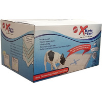 Spot X Marks The Spot Extra Absorbent Pee Pads | Puppy Pads | Puppy Pads With Adhesive | Training Pads | Dog Pads | Dog Pee Pads | Dog Potty Pads | Adhesive Strips | 22"X22" | 100 Ct,White