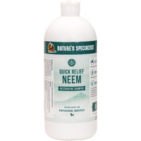 Nature's Specialties Quick Relief Ultra Concentrated Dog Neem Shampoo For Pets, Makes Up Tp 2 Gallons, Natural Choice For Professional Groomers, Helps Relieve Itching, Made In Usa, 32 Oz