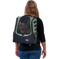 Pet Gear I-Go2 Roller Backpack, Travel Carrier, Car Seat For Cats/Dogs, Mesh Ventilation, Included Tether, Telescoping Handle, Storage Pouch, 4 Models, 6 Colors