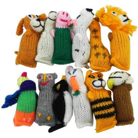 Barn Yarn Hand Knit Wool Cat Toy, Stuffed With Organic Catnip (12 Pack)