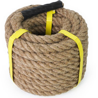 Aoneky Jute Rope - 1/2 Inch 96 Feet Twisted Hemp Rope For Crafts, Climbing, Anchor, Hammock, Nautical, Cat Scratching Post, Tug Of War, Decorate