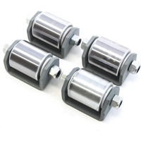 4 Heavy Duty Weld On Steel Micro 2 Inches Roller Heavy Duty Steel Mini Wheel Grease Fitting Rv Trailers Caster
