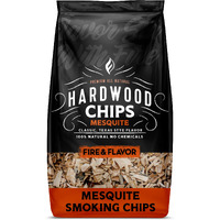 Fire & Flavor Premium All Natural Wood Chips For Smoker - Wood Chips For Smoking - Smoker Wood Chips - Smoker Accessories Gifts For Men And Women - Mesquite - 2Lbs