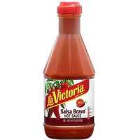 La Victoria Salsa Brava (Squeeze Bottle) - Taco Sauce - Hot - 15 Ounces (6 Pack)