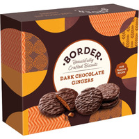 Border Dark Chocolate Gingers 255G From The Uk (2 Pack)