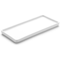 Gurygo 8 Bathroom Tray For Counter, Ceramic Vanity Tray For Bathroom, Small Rectangle Ceramic Tray, Kitchen Soap Tray, Ceramic Tray For Kitchen Counter, White