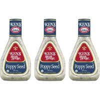 Ken's Steak House Poppy Seed Dressing, 16 Fl Oz (Pack Of 3)